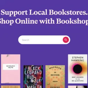 Screenshot of Bookshop.org site
