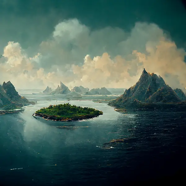 computer generated islands
