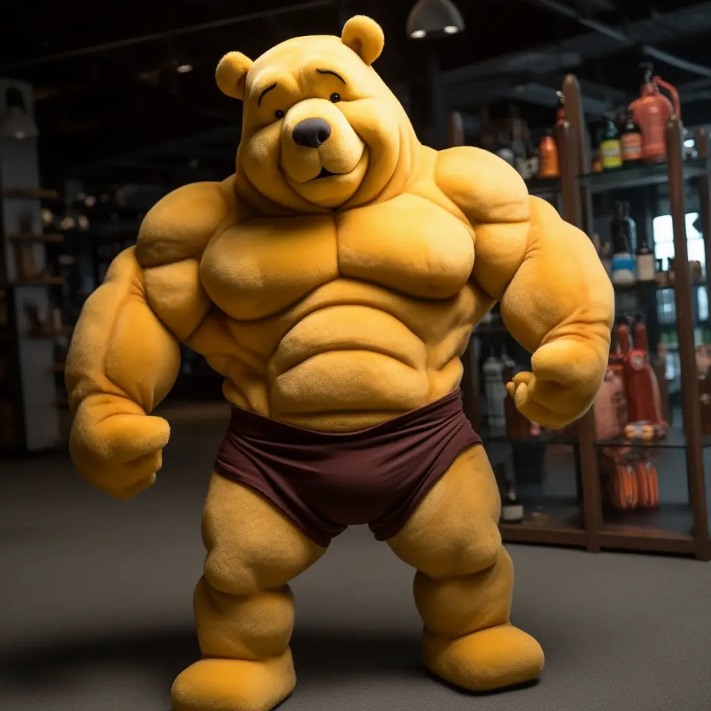 Winne the Pooh famous actor ripped built muscular