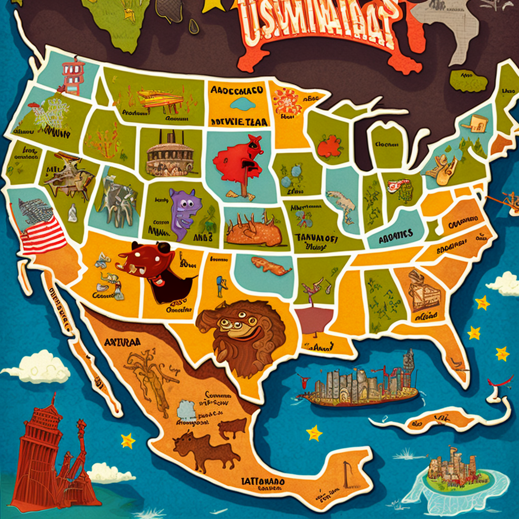 Alphabetical List Of 50 US States - TLG