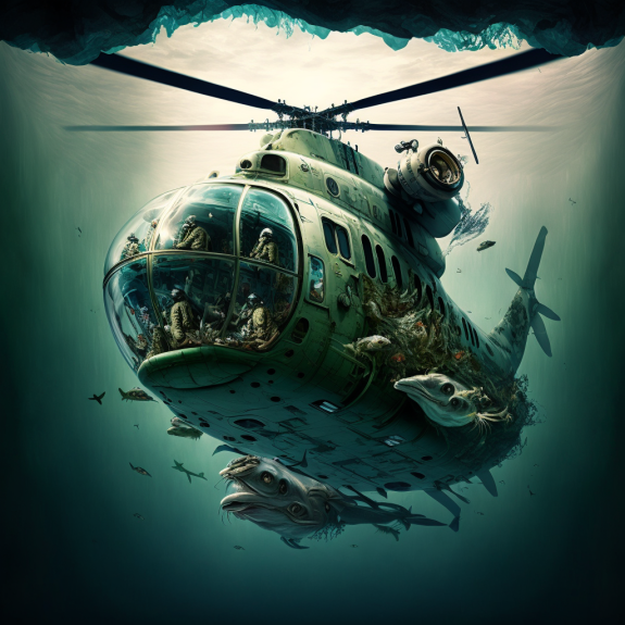 Helicopter Underwater