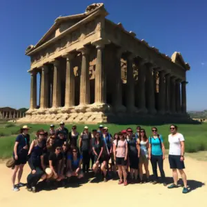 a computer generated tourist photo of the Temple of Artemis