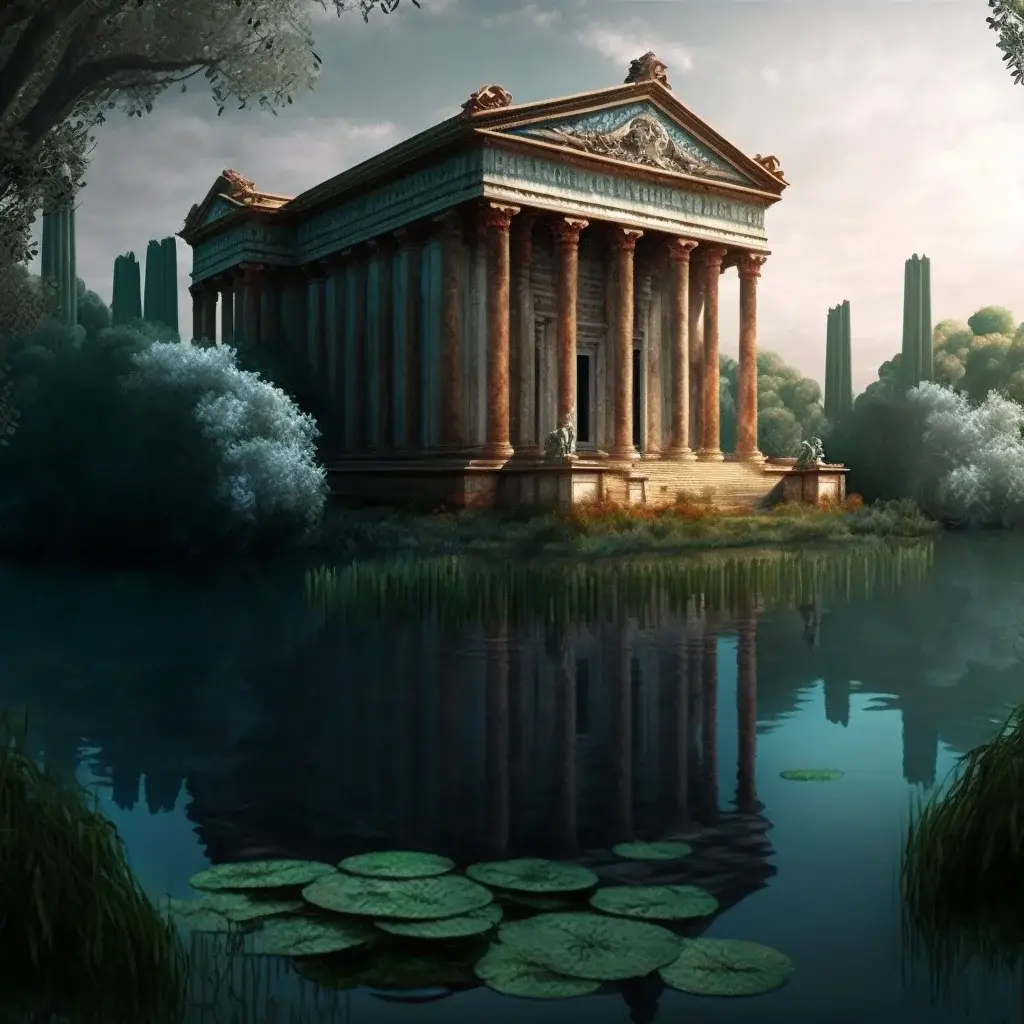 a computer generated image of the temple of artemis