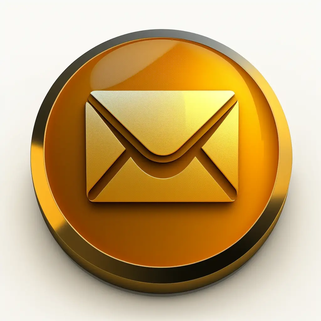 Starting an email gold symbol