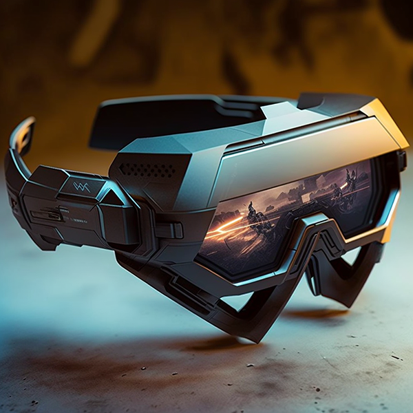 a pair of futuristic looking ar glasses