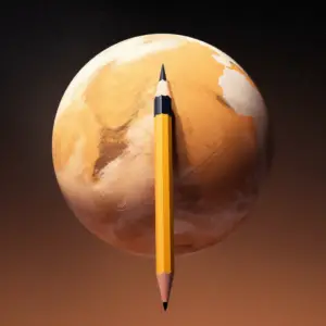What is In Media Res in Writing? A pencil in the middle of Mars