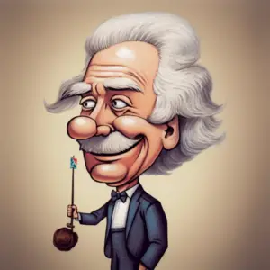 What is the Material Self? A cartoon of Albert Einstein