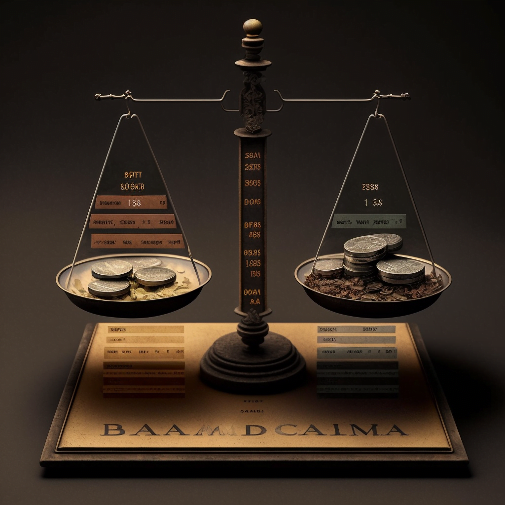 a balance beam scale deomonstrating grammatical parallelism in writing