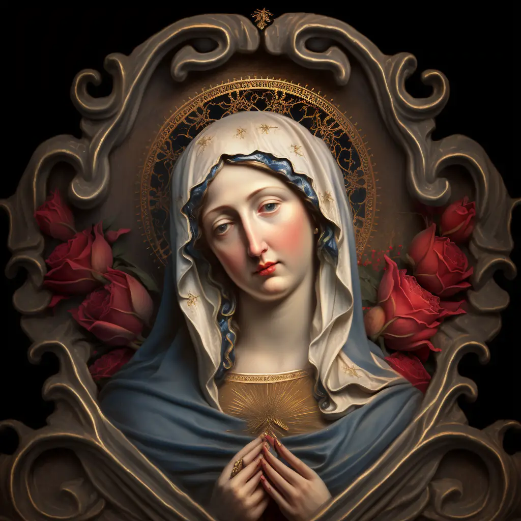 the holy mother virgin mary as emblem of the psychological concept of conception