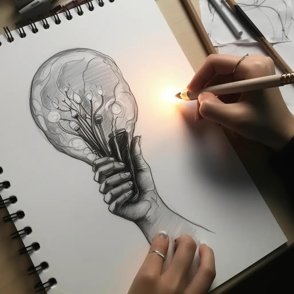 How To Draw Living In Imagination | Pencil Sketch - YouTube