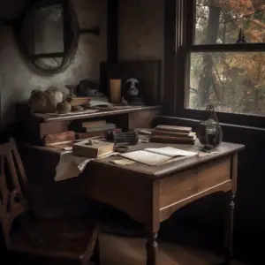 What is Meter in Writing? A lovely writing nook in antique style