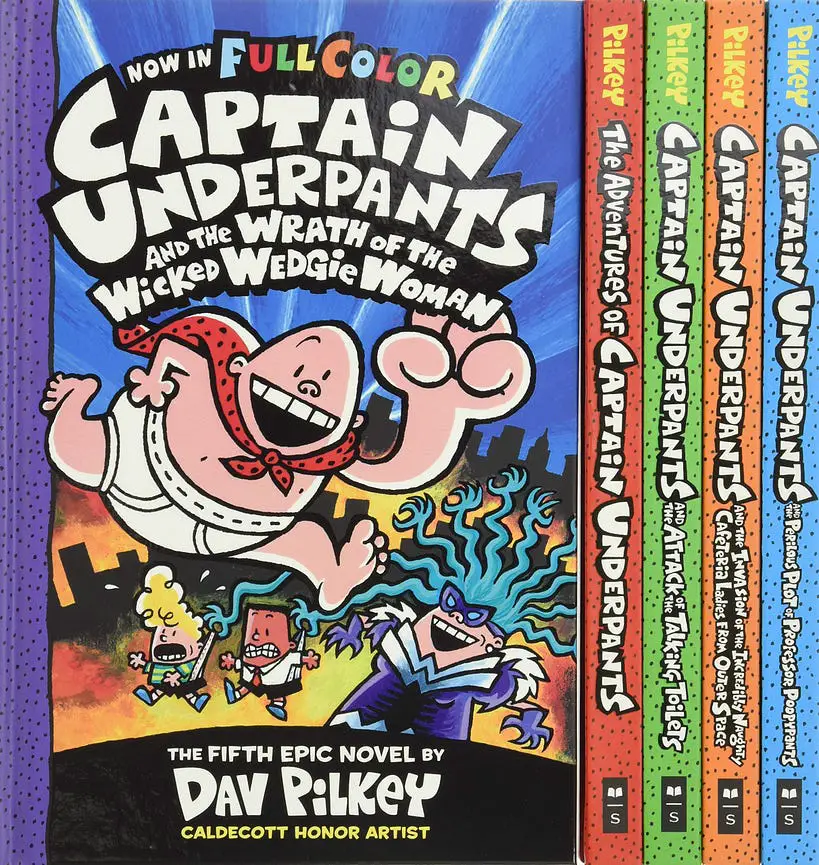 Captain Underpants Series covers