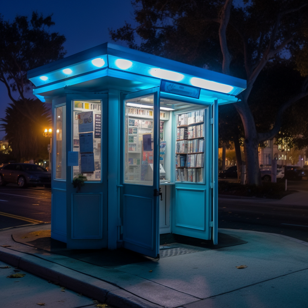 An information booth showing How to Use the '/info' Command in Midjourney