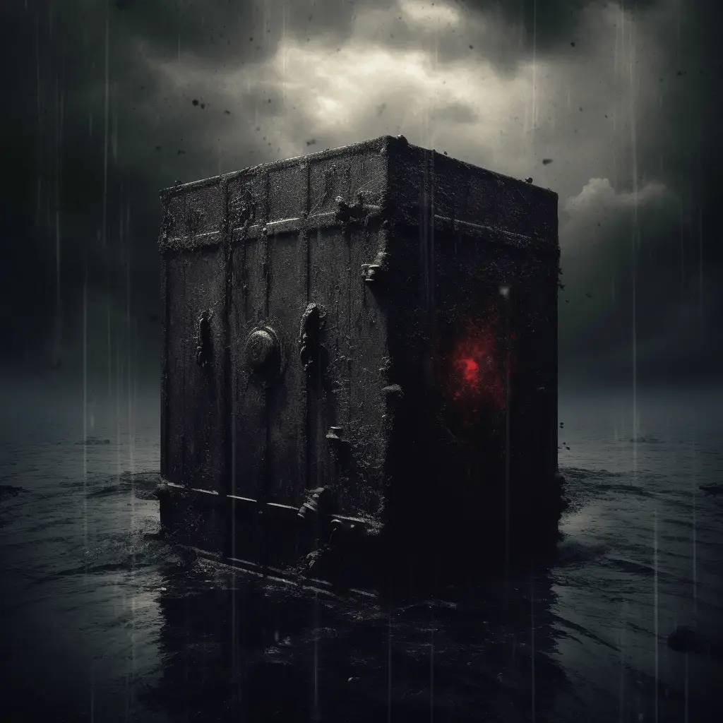 A scary black box in a thunderstorm showing What is the 'Black Box' Problem in Artificial Intelligence