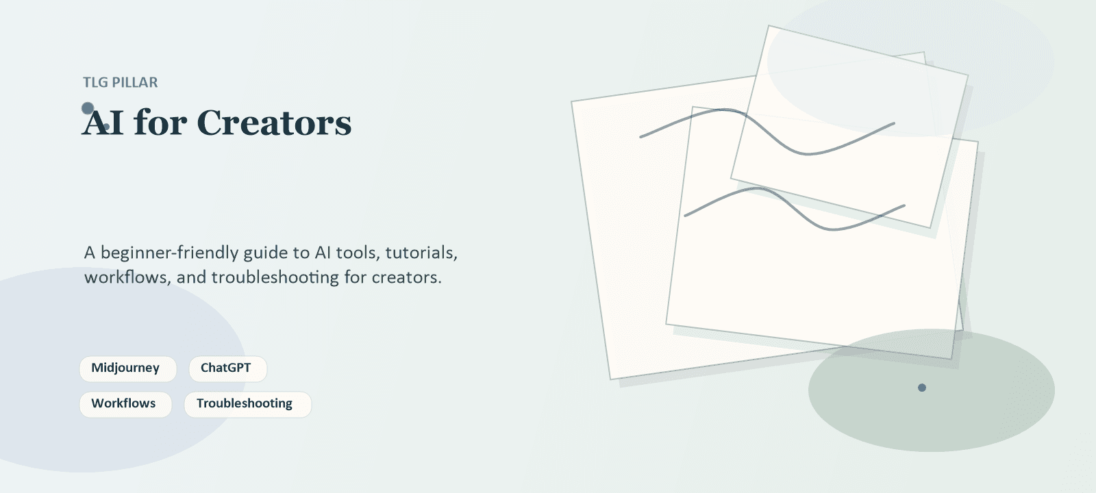 AI for Creators pillar header illustration