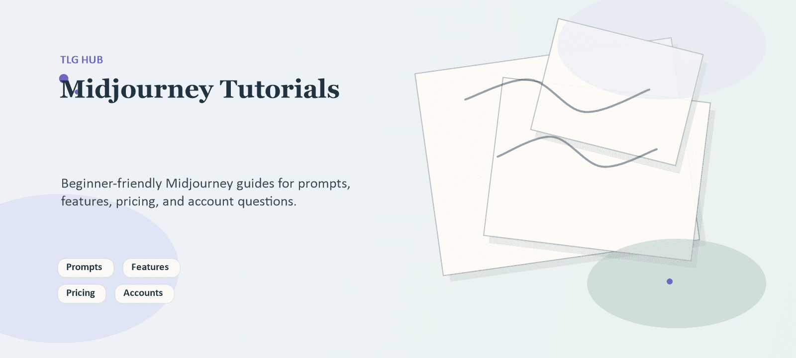 Midjourney tutorials hub header illustration
