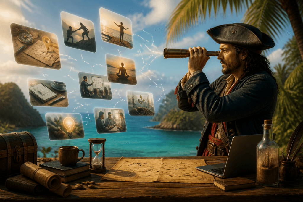 AI image examples for coaches and consultants