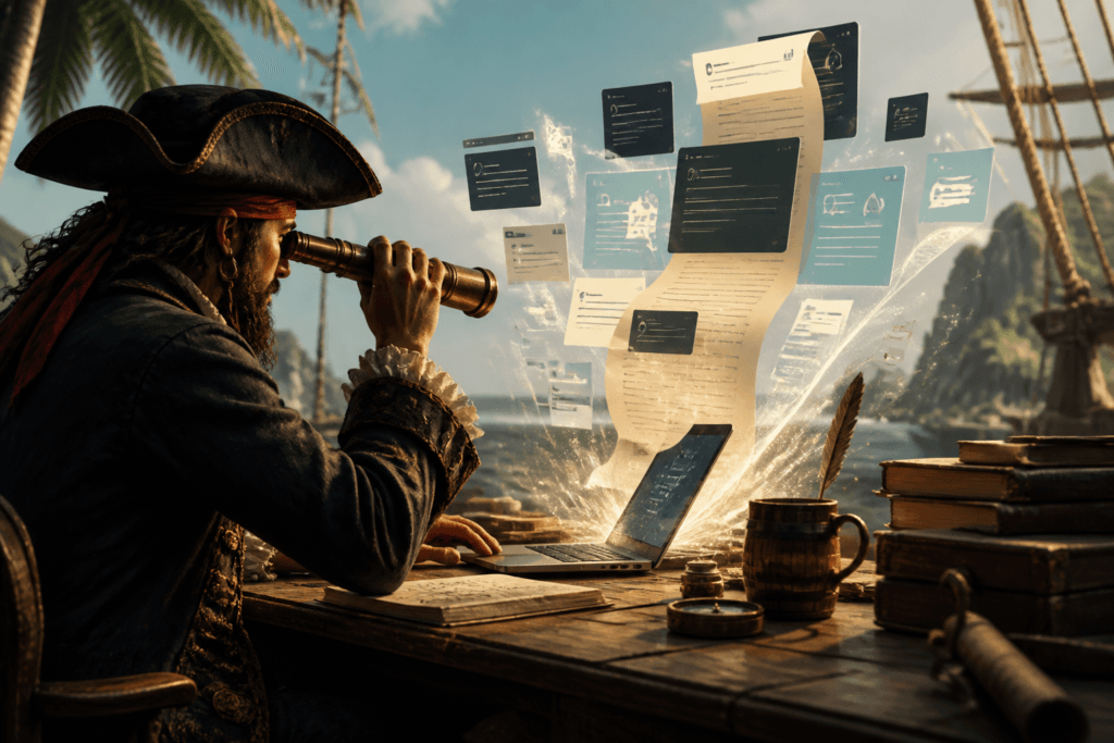 Dashboard of AI tools for affiliate article writing