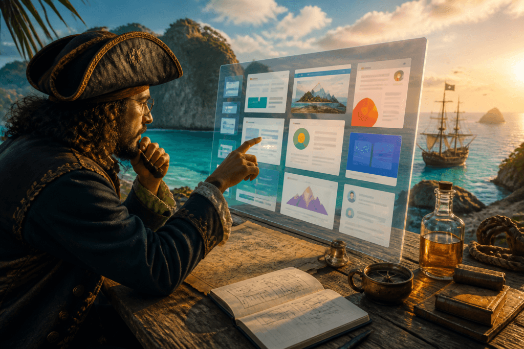 AI landing page tools shown on a dashboard