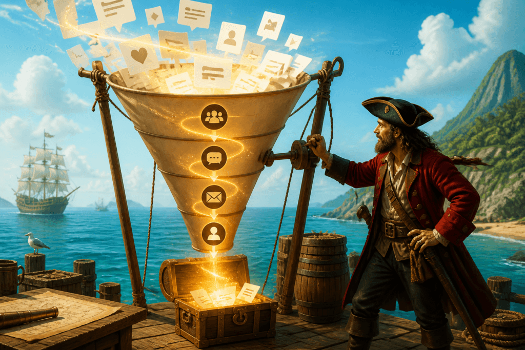 Offer messaging paired with funnel stages