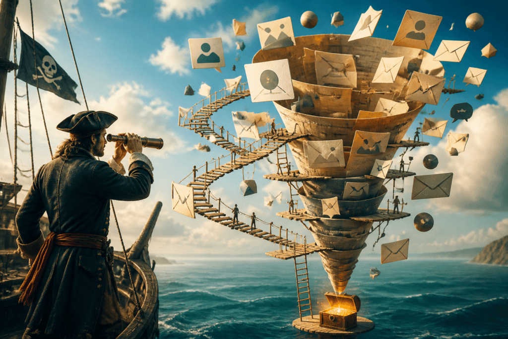 Sales page funnel diagram