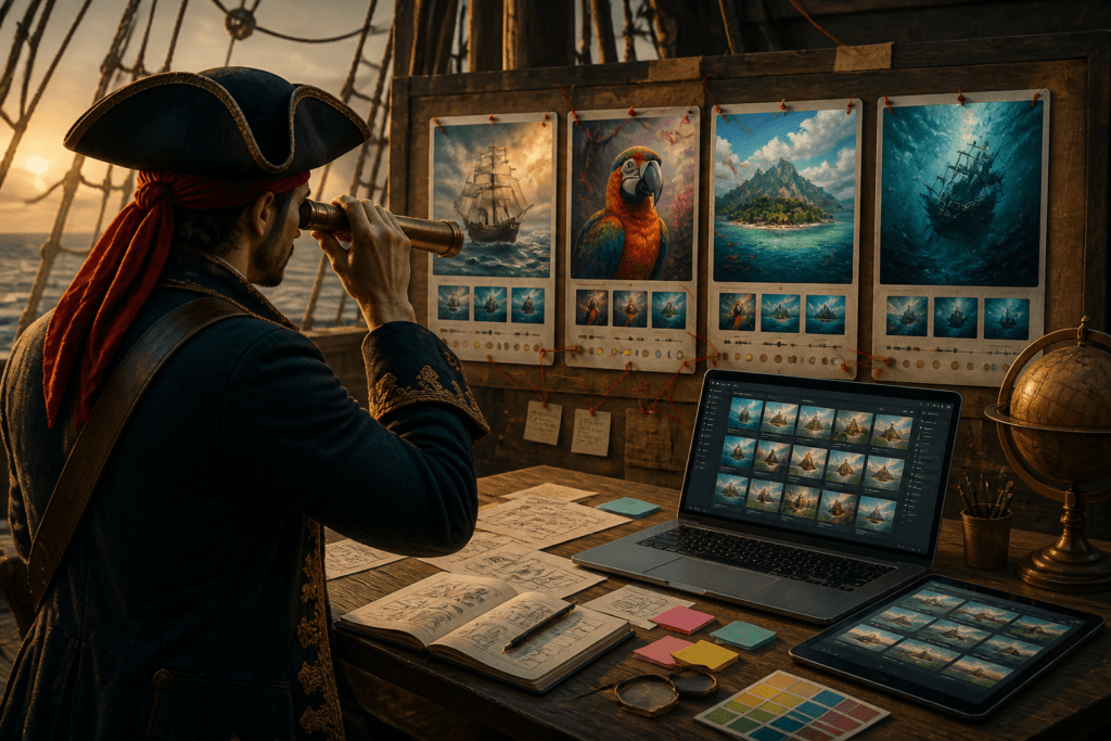Tool stack for AI image comparison workflow