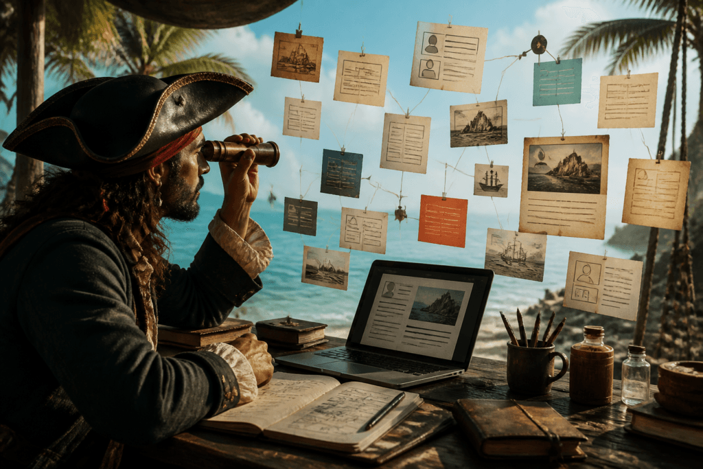 Website and copy planning tools for about page