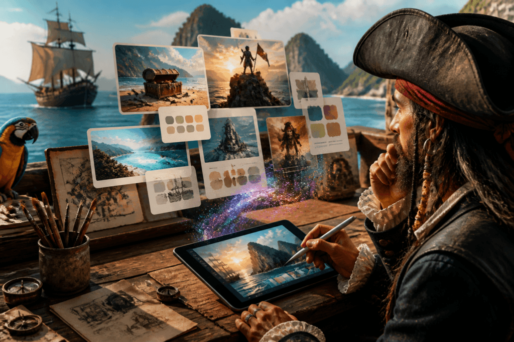 Lead magnet cover art created with AI