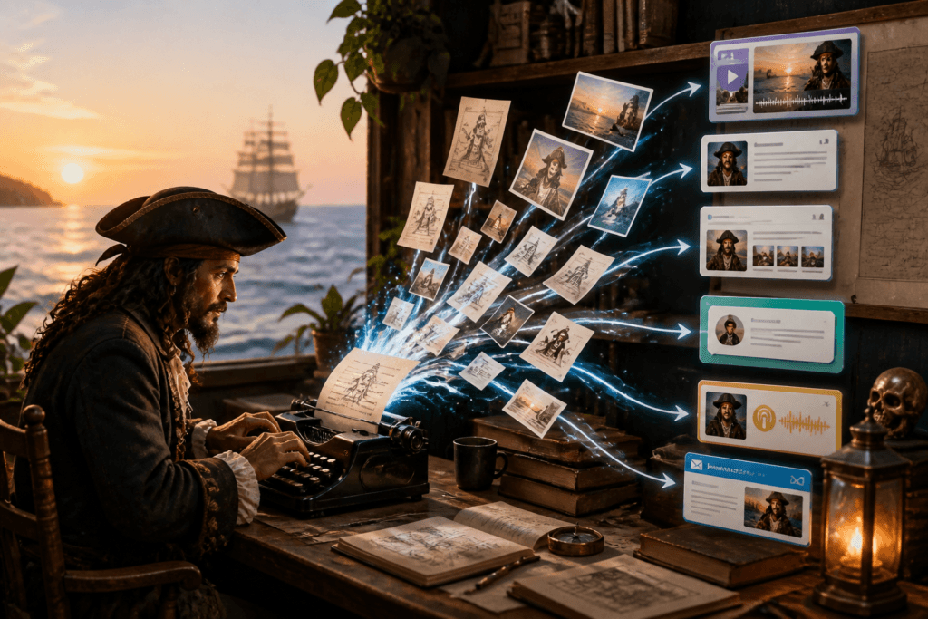 AI repurposing examples for personal brands
