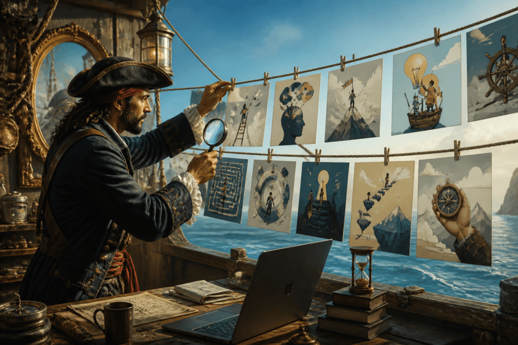 LinkedIn carousel slides using AI images
