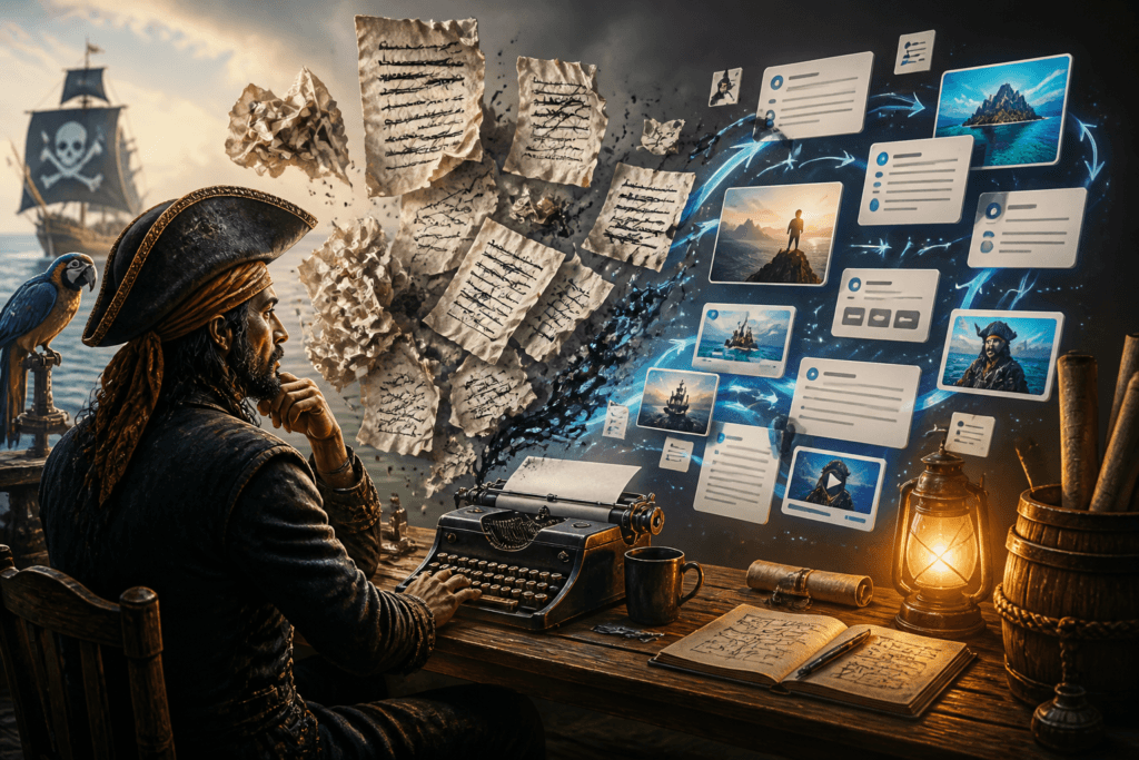Before and after rewrite of AI editing content