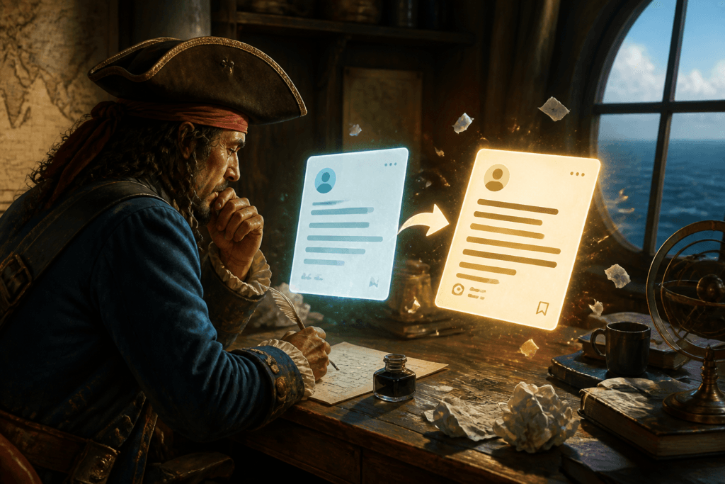 Rewriting a LinkedIn post draft