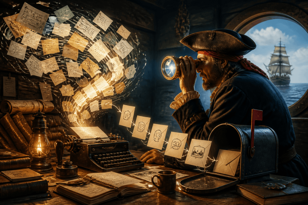 Turning old content into creator email sequences