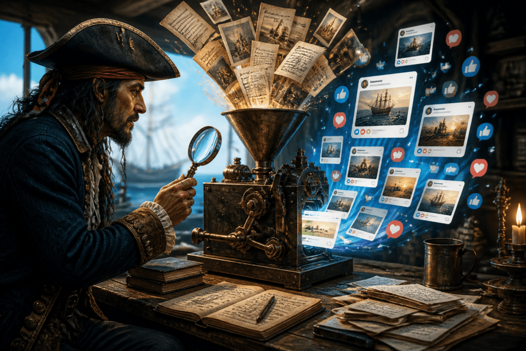 Repurposing content for Facebook posts
