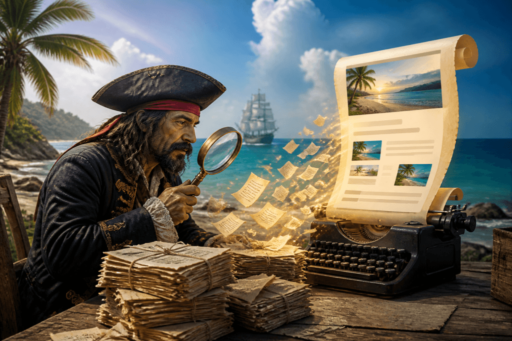 Old content repurposed into homepage copy