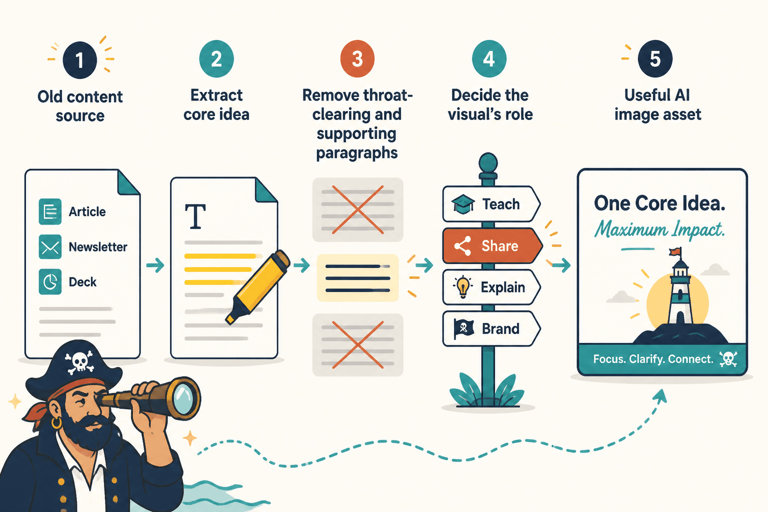 Workflow from old article to useful AI image asset