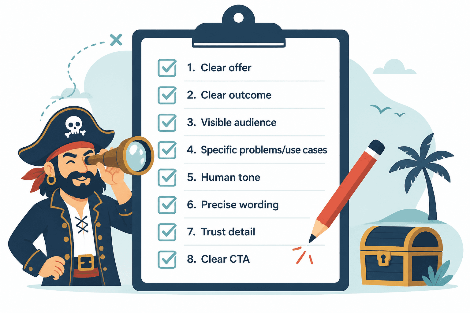 Editing checklist for stronger product or service descriptions