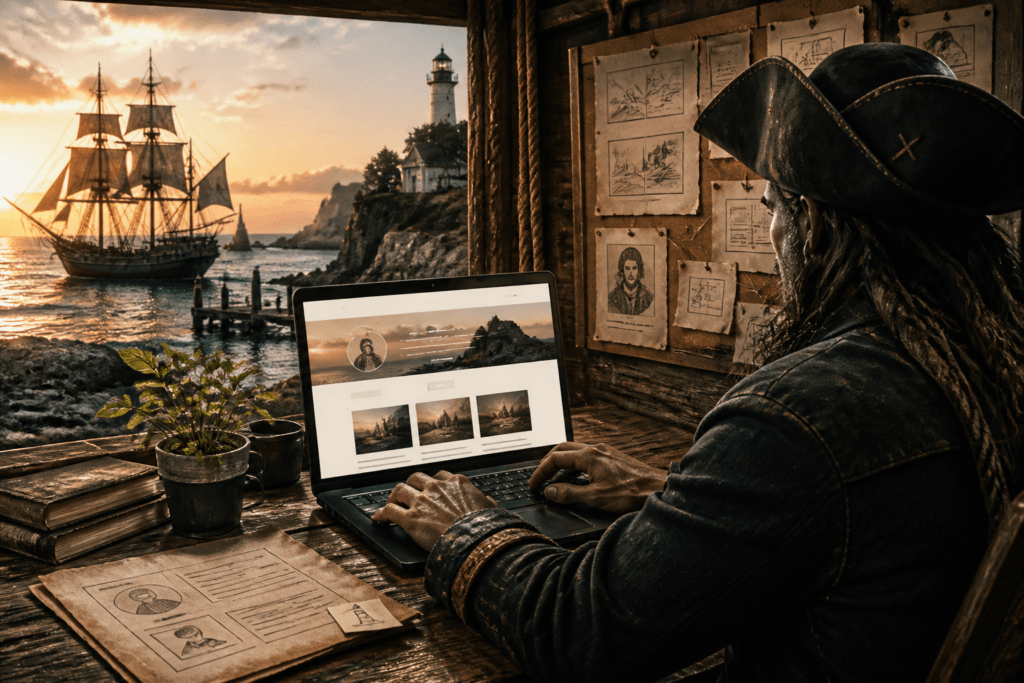 Simple creator landing page for a small audience