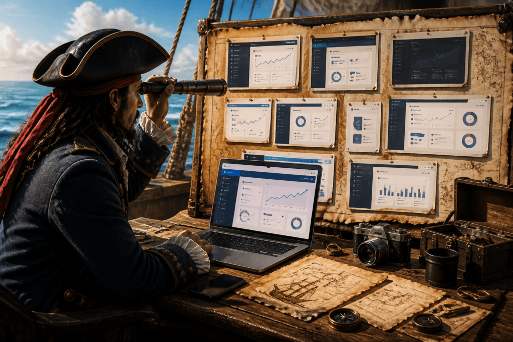 Captured screenshots for a software tool review