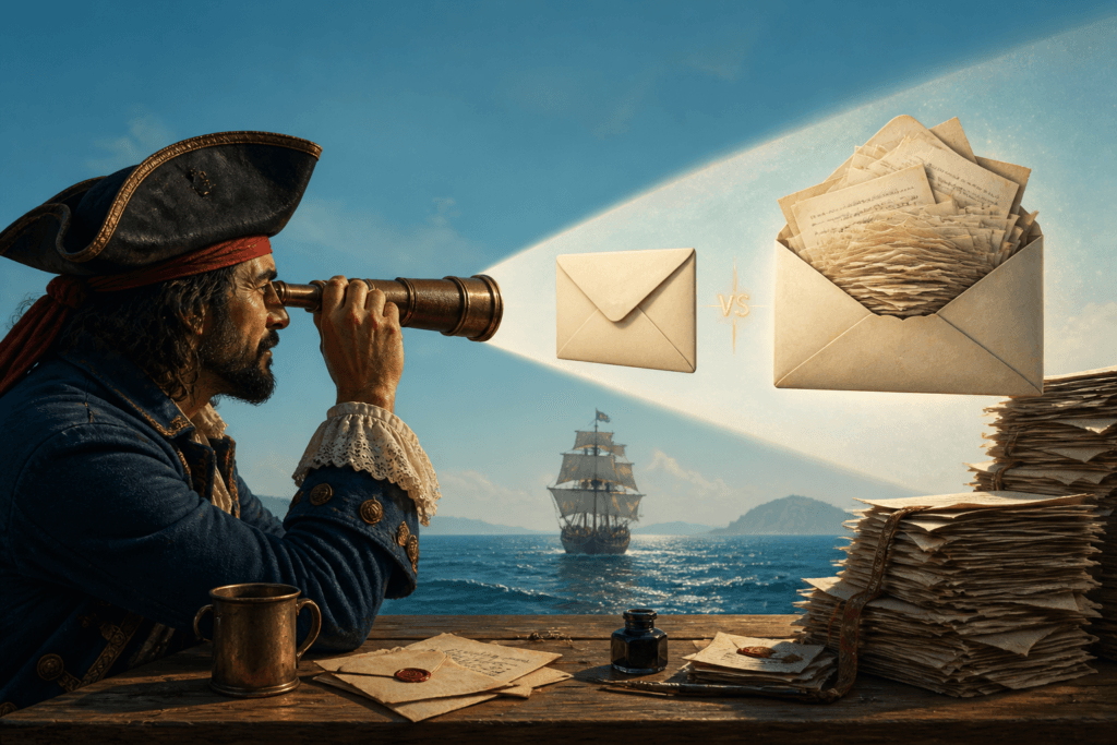 Short versus long welcome emails